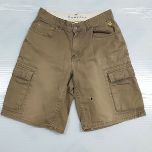 North Face Shorts Men 32 Olive Green Cargo Pockets Flat Front Outdoor A5 Series